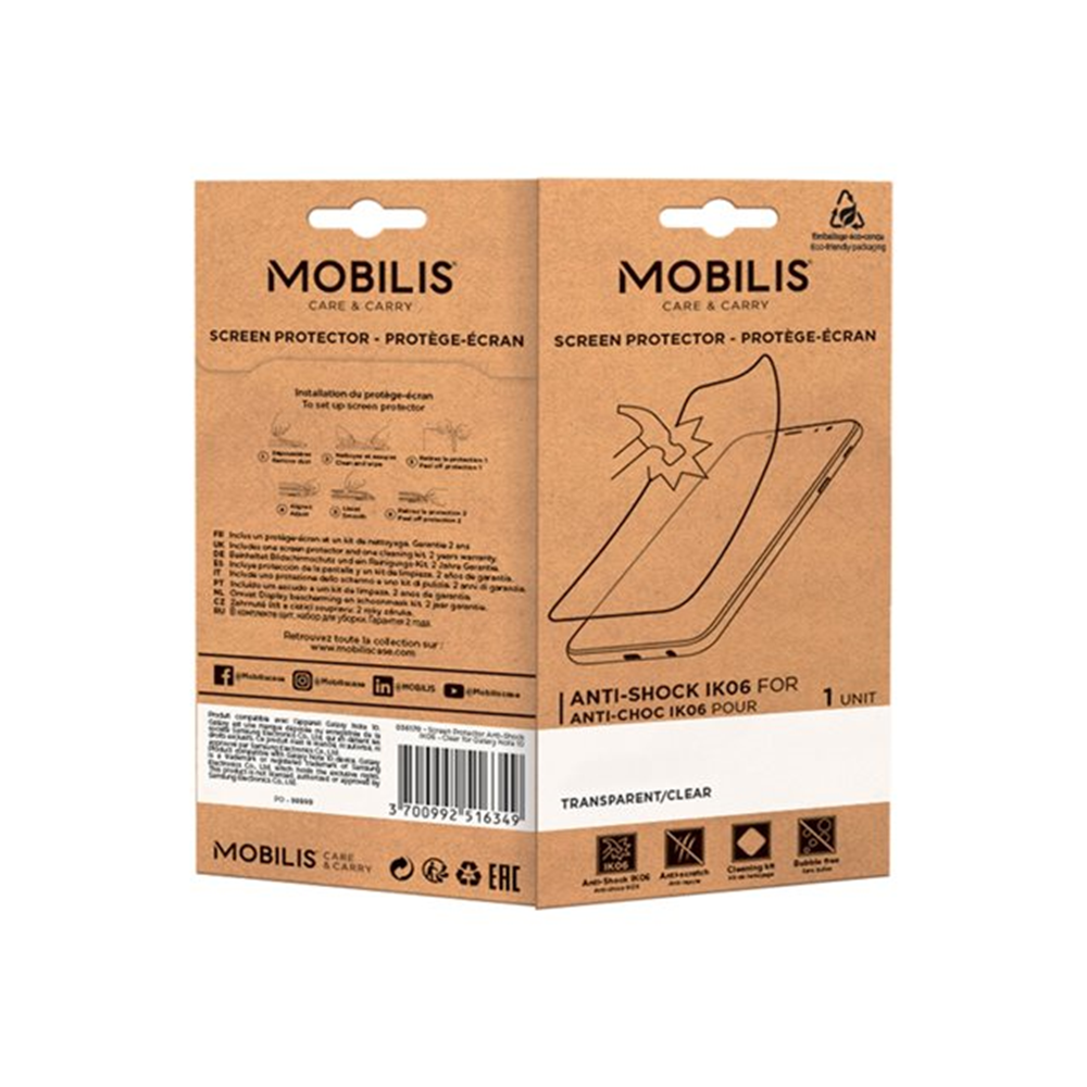 Mobilis - schermbeschermer voor mobiele telefoon - onbreekbaar en antischok, IK06