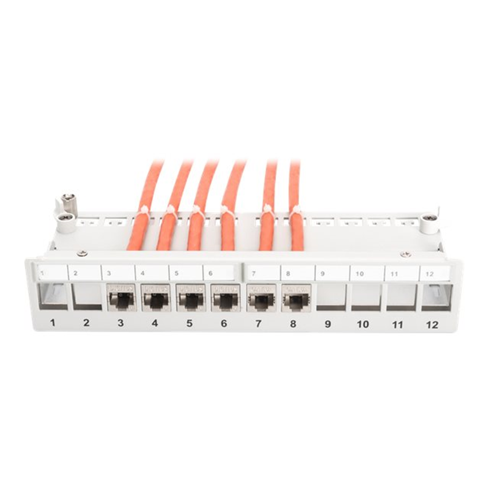 MODULAR DESKTOP PATCH PANEL SHIELDED 12
