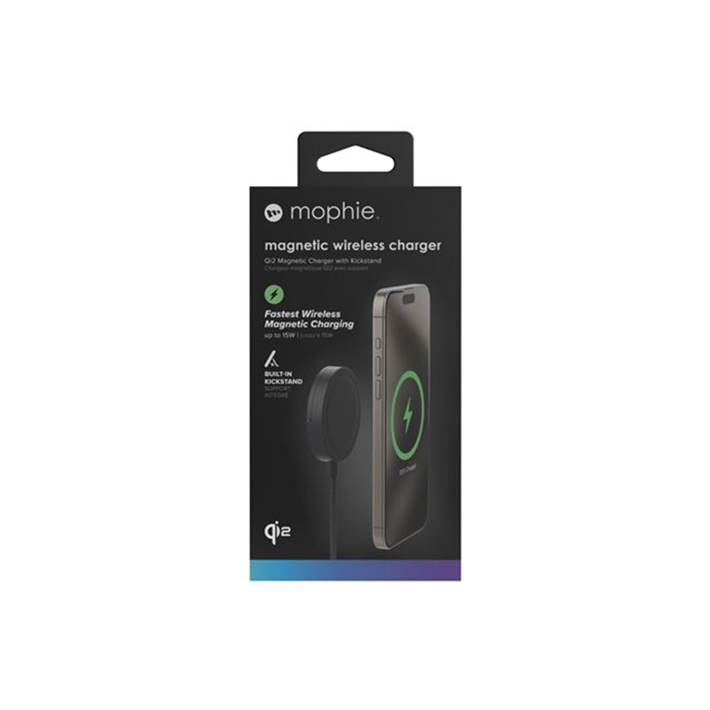 mophie Qi2 Magnetic Charger Kickstand Bl mophie Qi2 Magnetic Charger Kickstand Bl