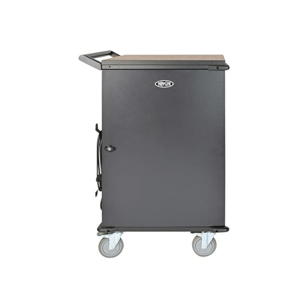 Multi-Device Charging Cart 36 AC Outlets Chromebooks and Laptops 230V Schuko Black