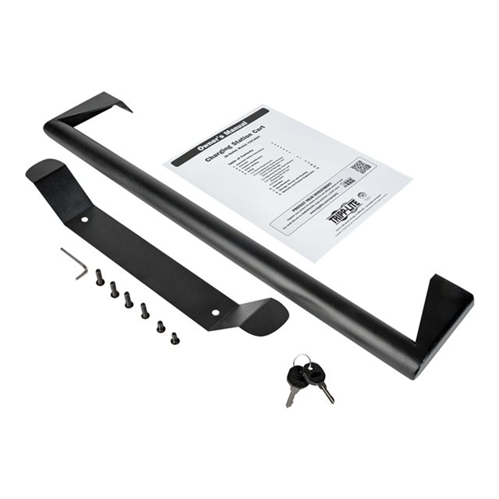 Multi-Device Charging Cart 36 AC Outlets Chromebooks and Laptops 230V Schuko Black