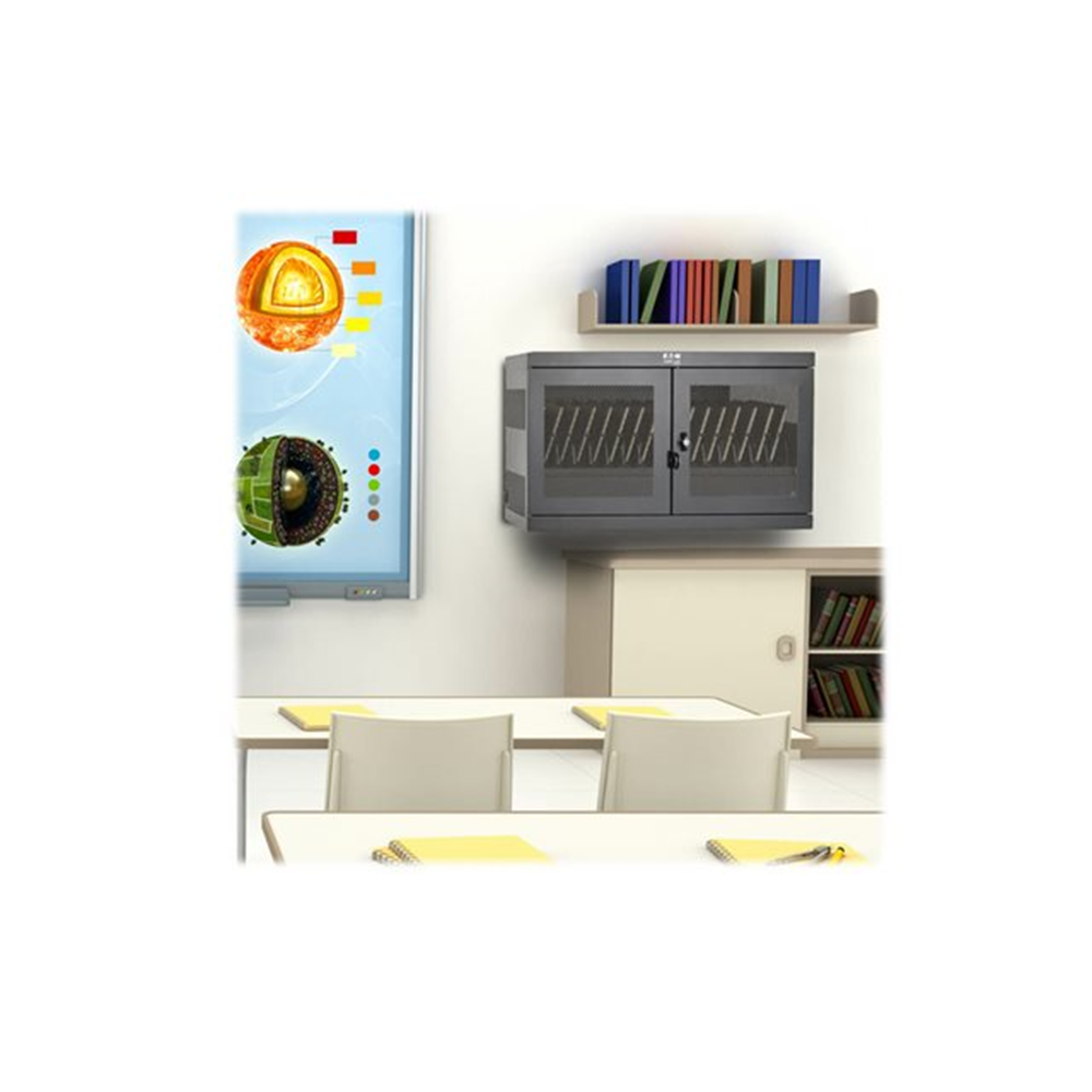 Multi-Device Charging Station 16 USB Ports iPad and Android Tablets Wall-Mount Option. Schuko input.