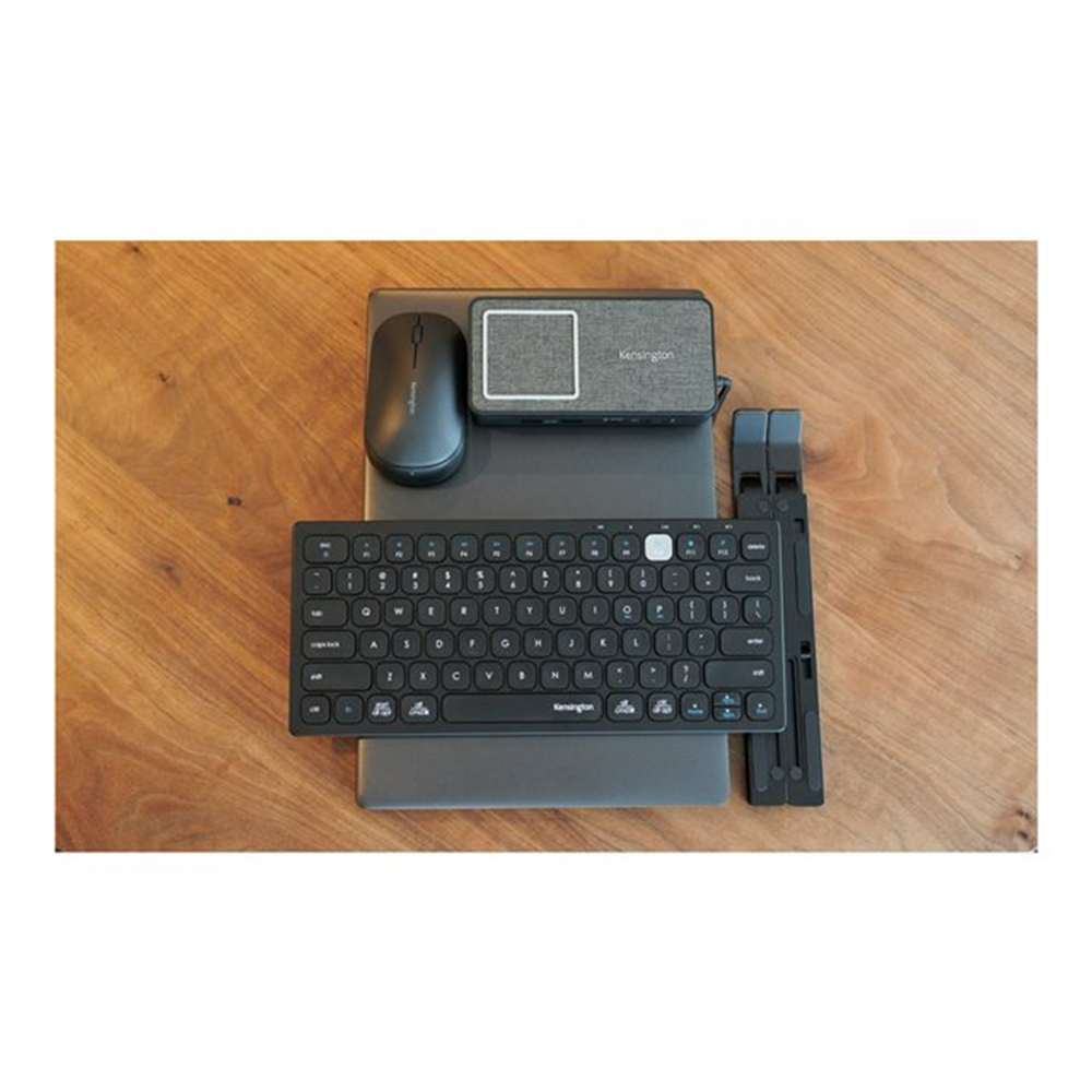 Multi-Device Dual Wireless Compact Keyboard - Black (Pan Nordic)