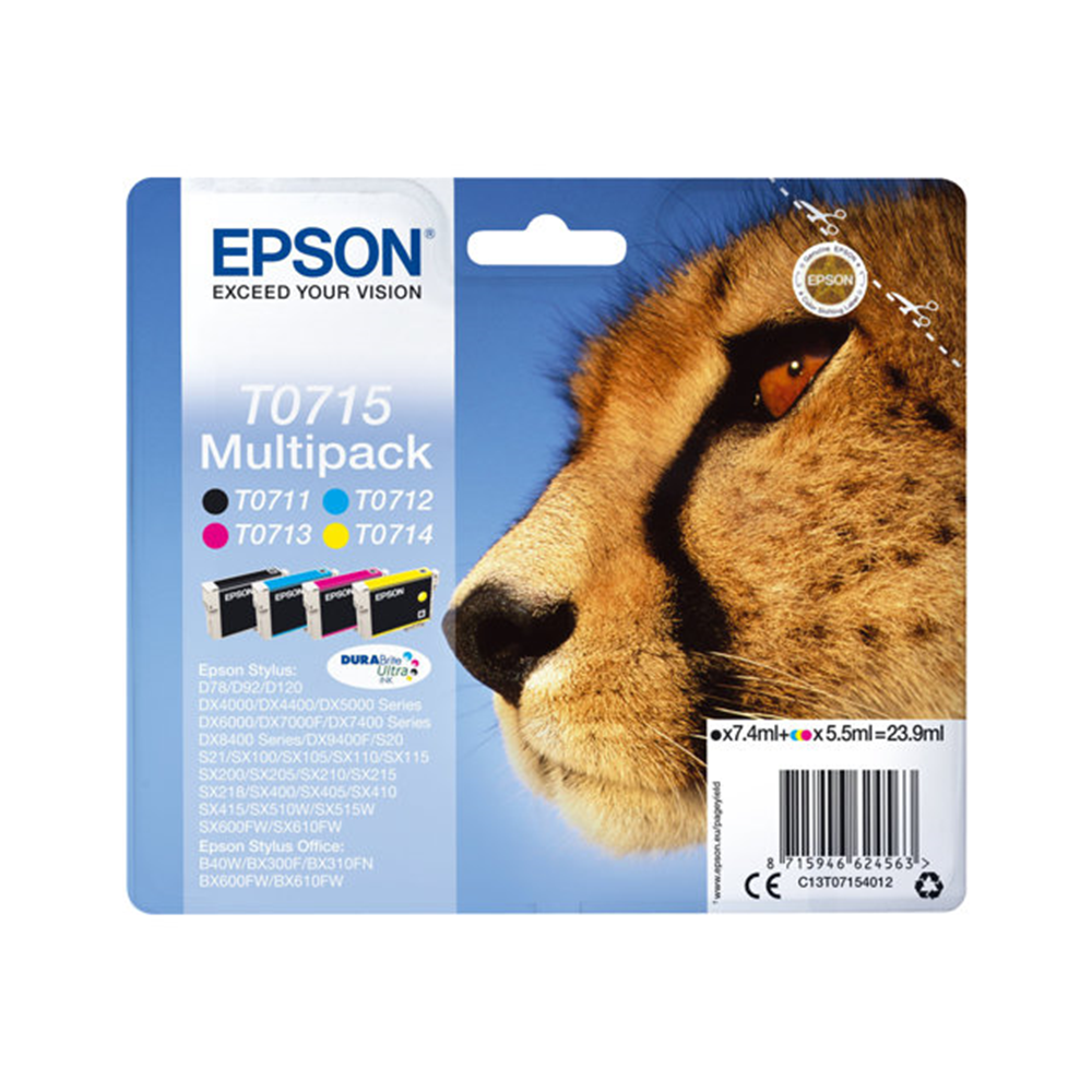 Multipack 4-colours T0715 DURABrite Ultra Ink