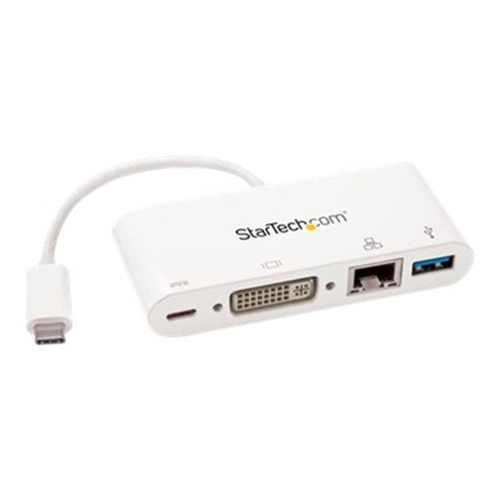 Multiport Adapter - USB C DVI PD White