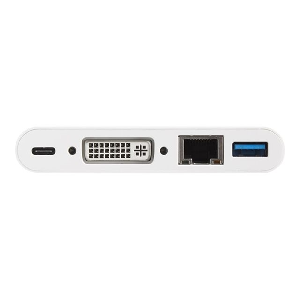 Multiport Adapter - USB C DVI PD White