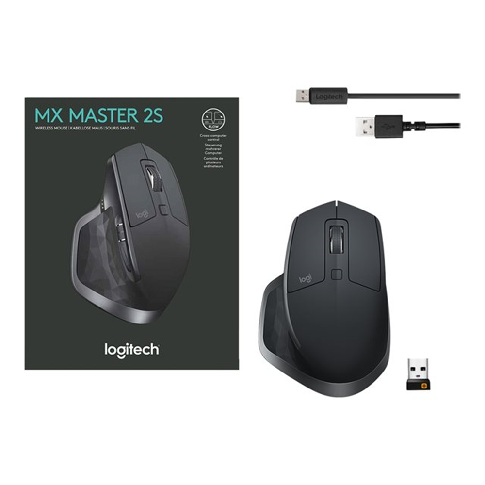 MX MASTER 2S WRLS MOUSE GRAPHITE - BT -
