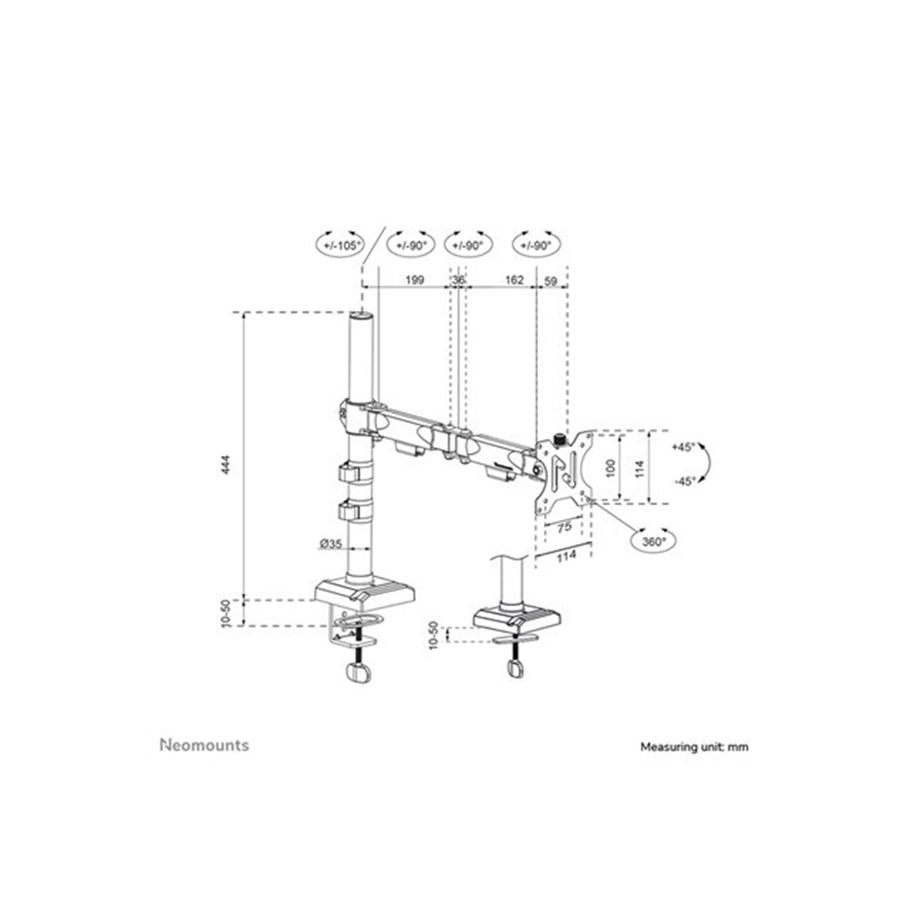 Neomounts DS60-600BL1