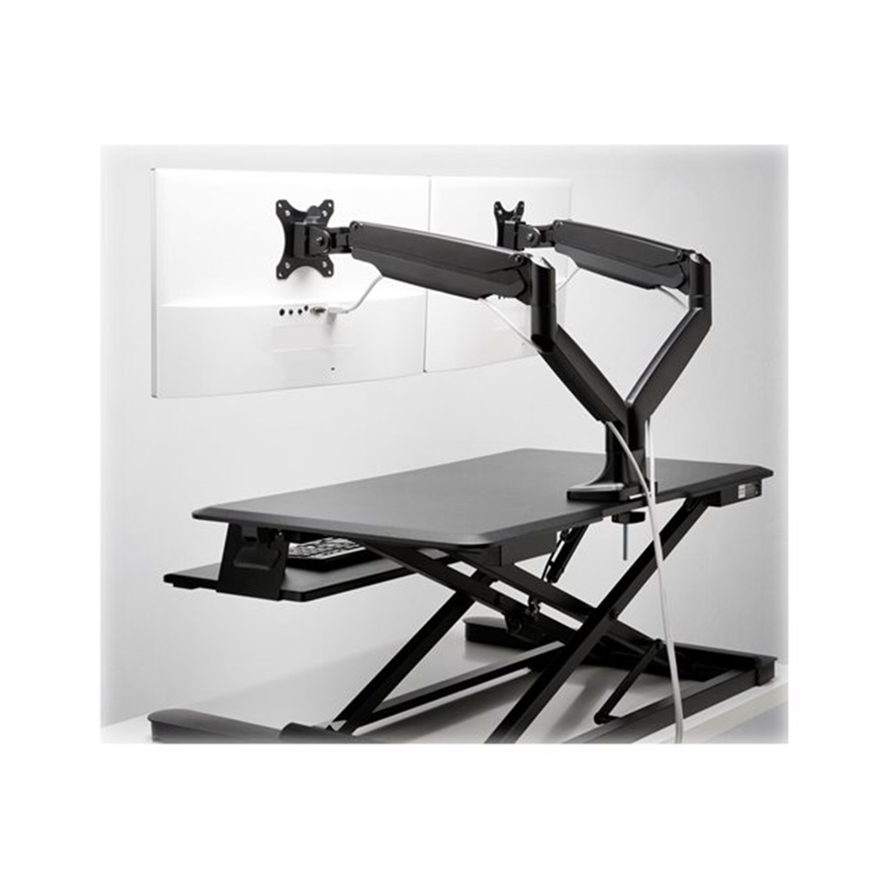 One-Touch Height Adjust Dual MonitArm