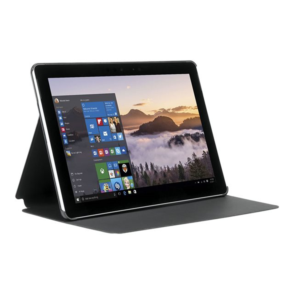 Origine Folio Case for Surface Go  - Black hard shell - Access to all ports features and functions - Magnets closure - Leather imitation