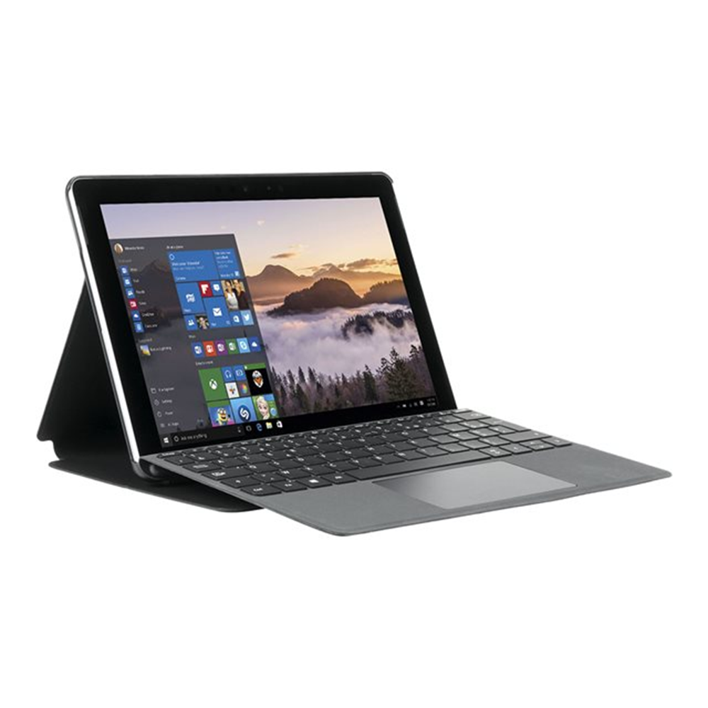 Origine Folio Case for Surface Go  - Black hard shell - Access to all ports features and functions - Magnets closure - Leather imitation