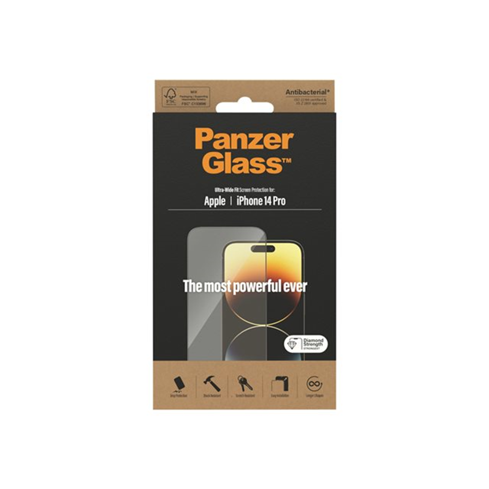 PanzerGlass - schermbeschermer voor mobiele telefoon - ultrabrede pasvorm