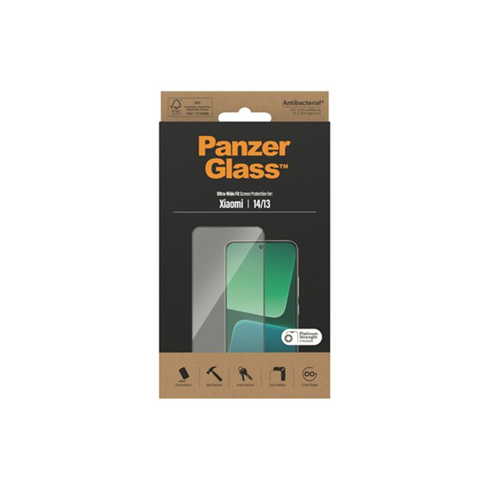 PanzerGlass - schermbeschermer voor mobiele telefoon - ultrabrede pasvorm