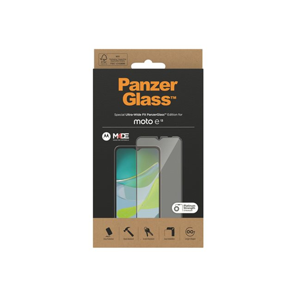 PanzerGlass - schermbeschermer voor mobiele telefoon - ultrabrede pasvorm
