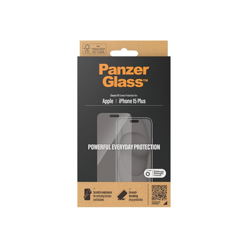 PanzerGlass - schermbeschermer voor mobiele telefoon - klassieke pasvorm