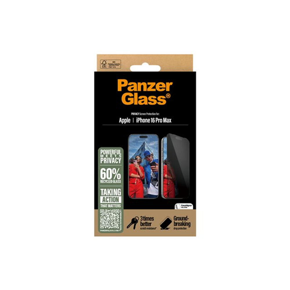 PanzerGlass - schermbeschermer voor mobiele telefoon - ultrabrede pasvorm