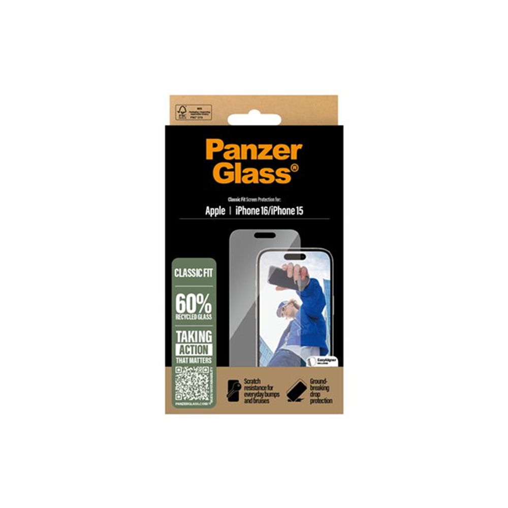 PanzerGlass - schermbeschermer voor mobiele telefoon - klassieke pasvorm