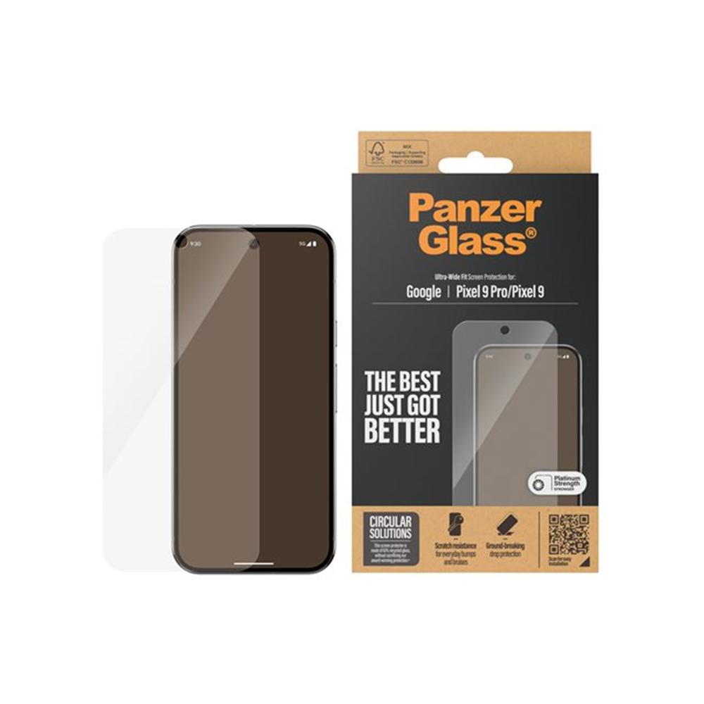 PanzerGlass - schermbeschermer voor mobiele telefoon - ultrabrede pasvorm