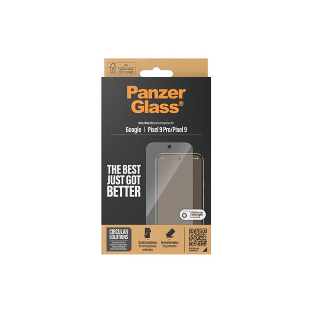 PanzerGlass - schermbeschermer voor mobiele telefoon - ultrabrede pasvorm