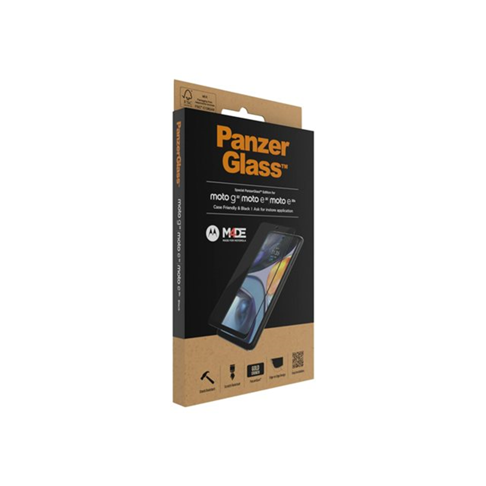 PanzerGlass - schermbeschermer voor mobiele telefoon - rand naar rand