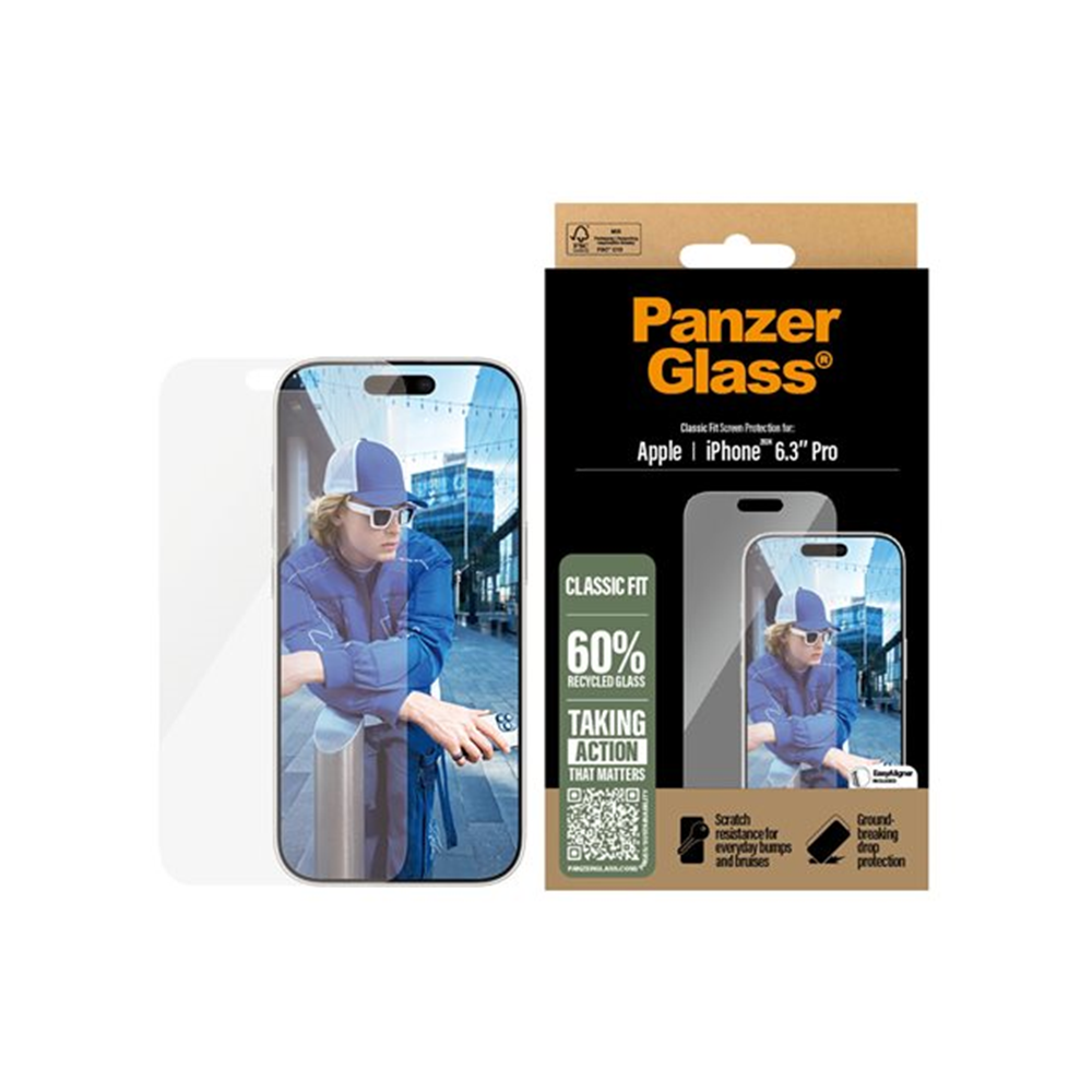 PanzerGlass - schermbeschermer voor mobiele telefoon - klassieke pasvorm