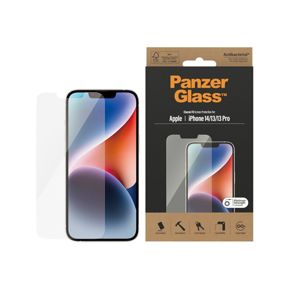 PanzerGlass - schermbeschermer voor mobiele telefoon - klassieke pasvorm