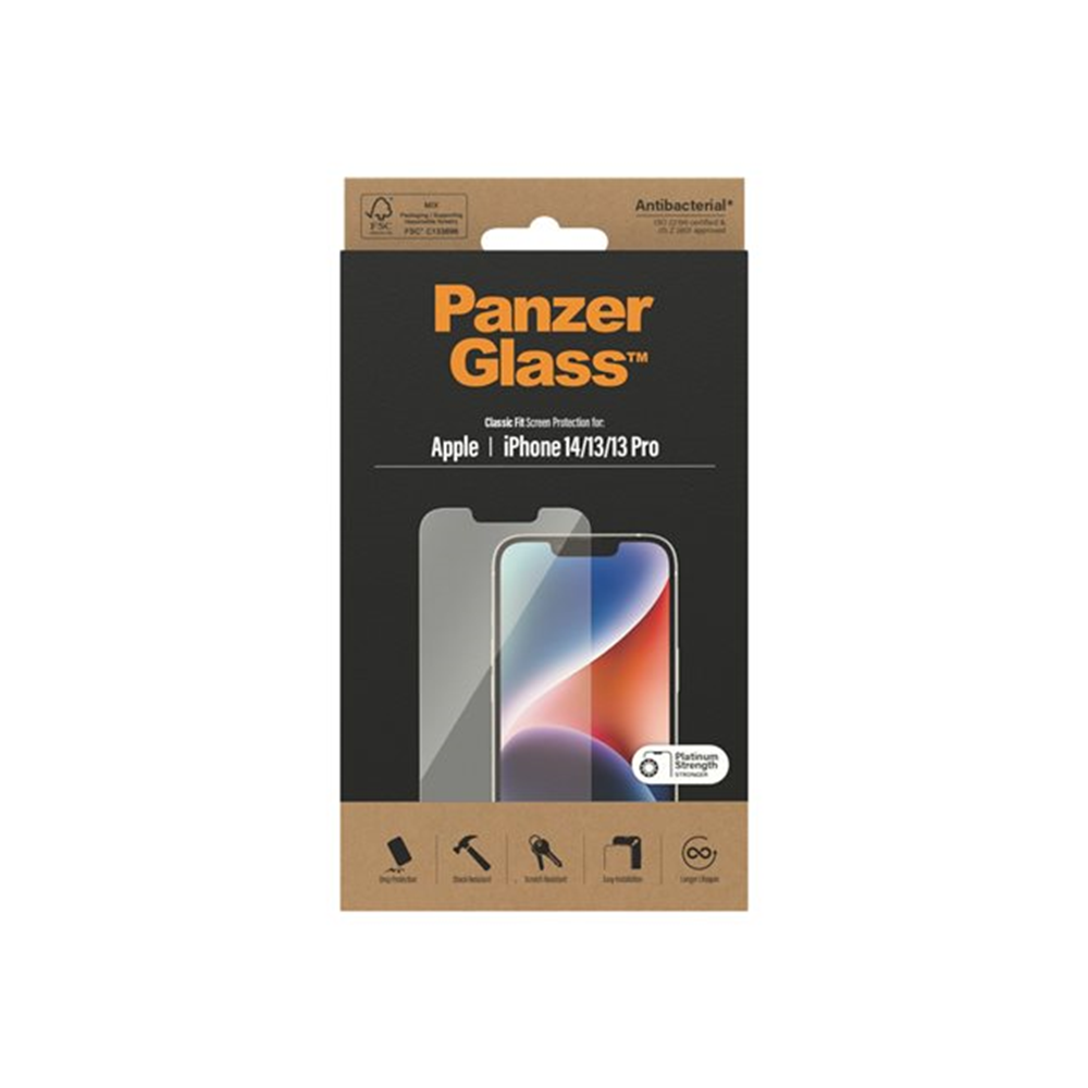 PanzerGlass - schermbeschermer voor mobiele telefoon - klassieke pasvorm