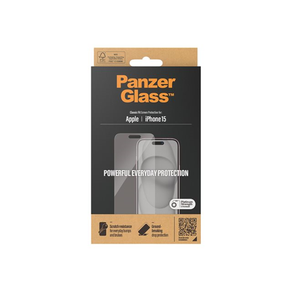 PanzerGlass - schermbeschermer voor mobiele telefoon - klassieke pasvorm PanzerGlass - schermbeschermer voor mobiele telefoon - klassieke pasvorm