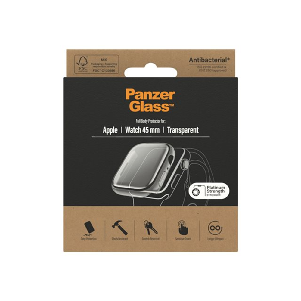 PanzerGlass - schermbeschermer voor smart watch - volledige behuizing PanzerGlass - schermbeschermer voor smart watch - volledige behuizing