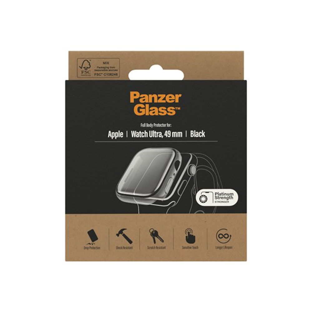 PanzerGlass - schermbeschermer voor smart watch - volledige behuizing