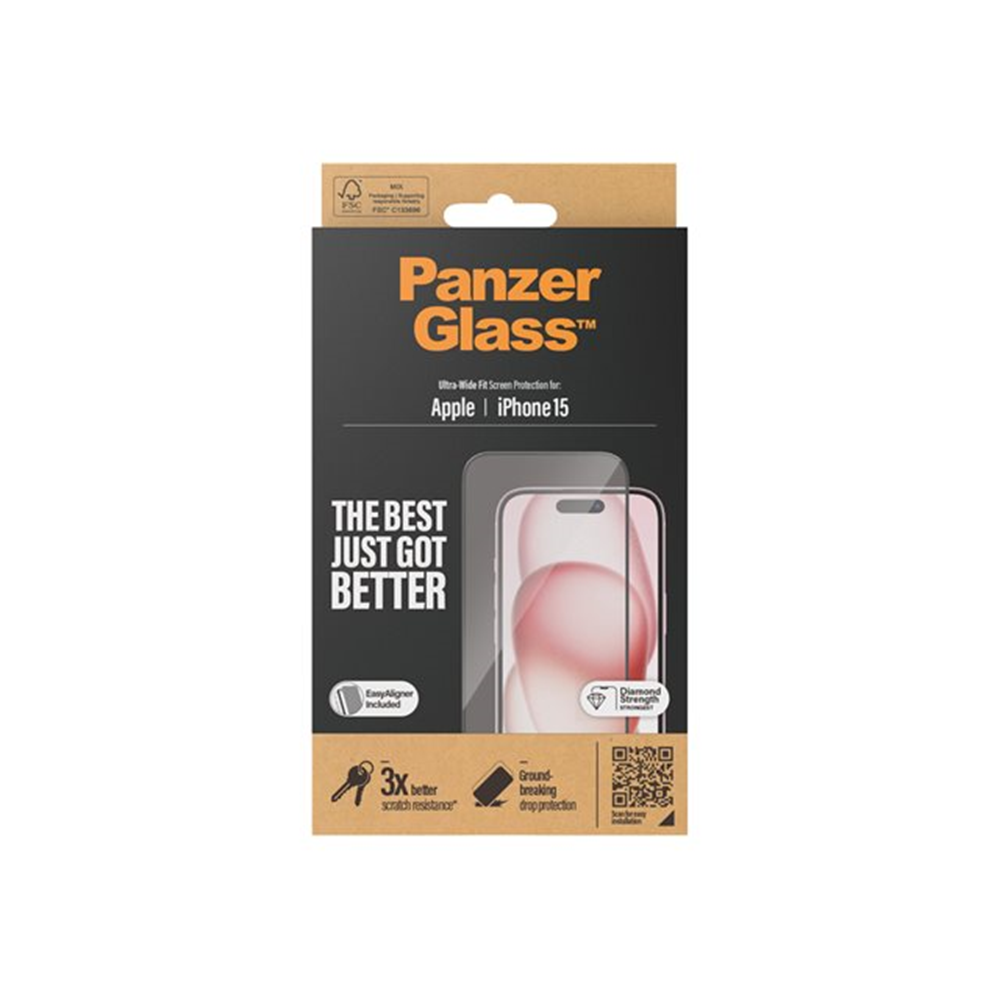 PanzerGlass Screen Protector iPhone 15