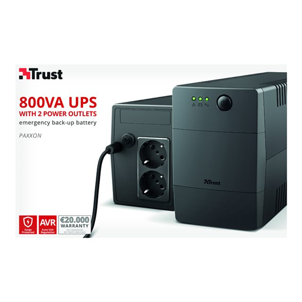 PAXXON 800VA UPS 2 OUTLETS