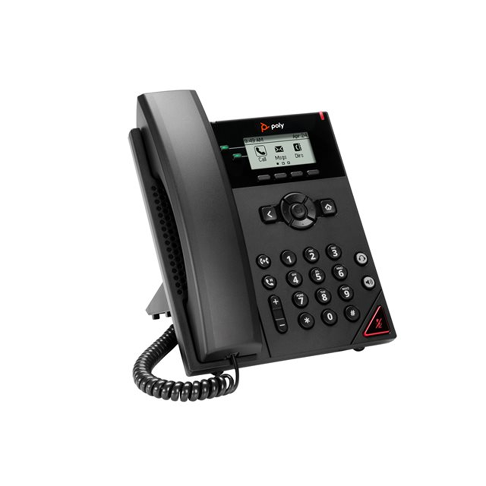 Poly VVX 150 2-Line IP Phone and PoE-enabled