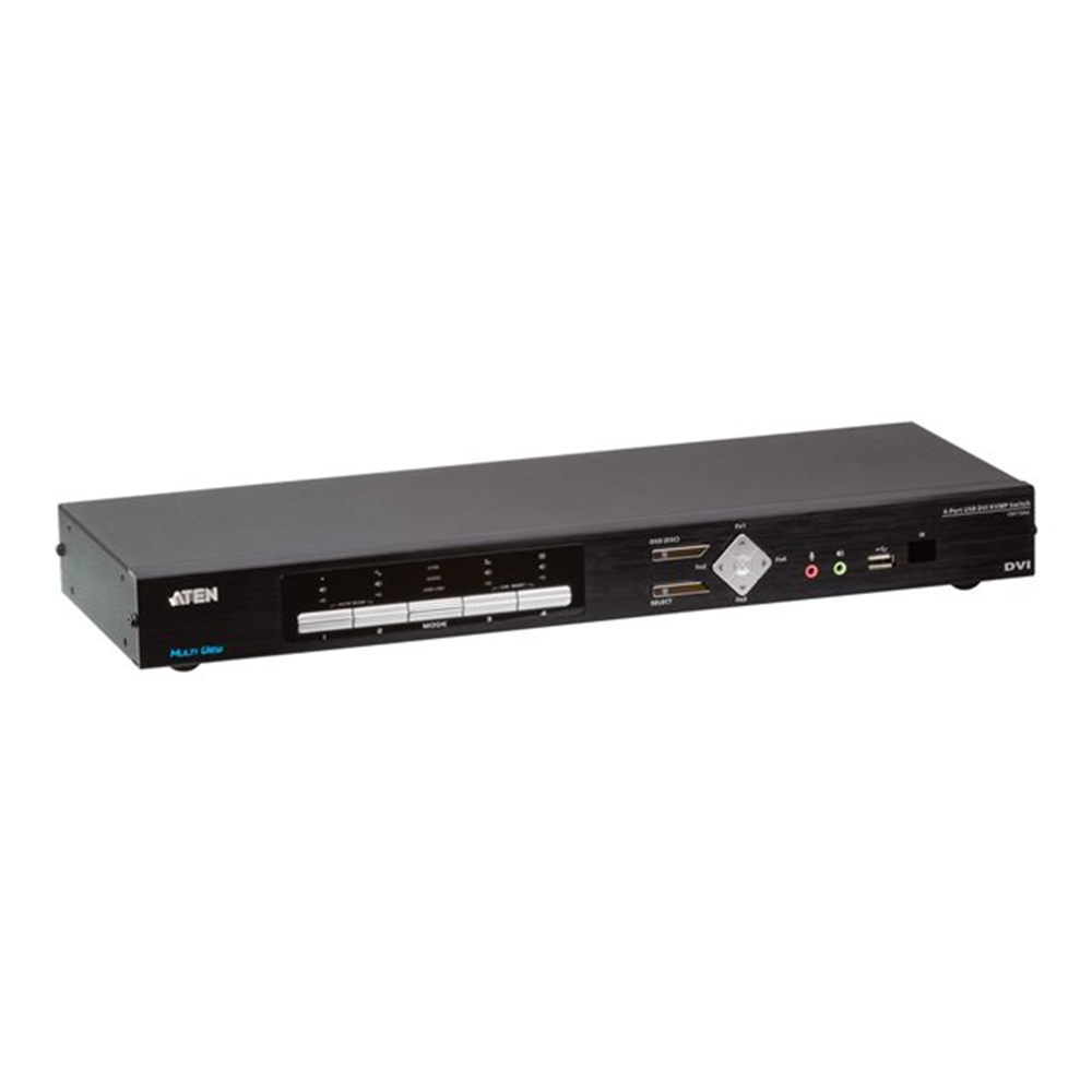 [PREMIUM] 4-Port USB DVI Multi-View KVMP Switch