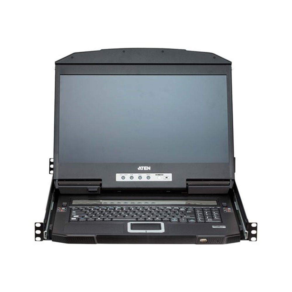 [PREMIUM] Aten 4-port USD HDMI Multi-View Dual Rail WideScreen LCD KVM Switch