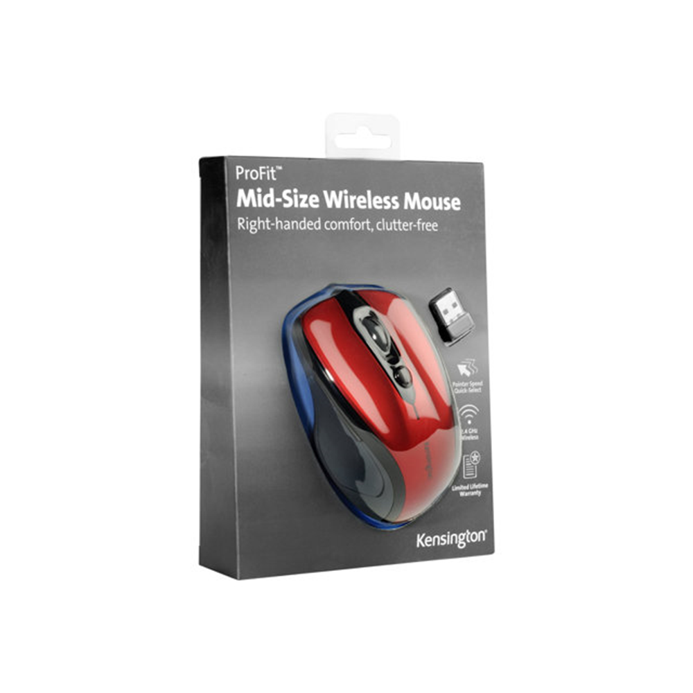 ProFitMid Wireless Ruby Red Mouse