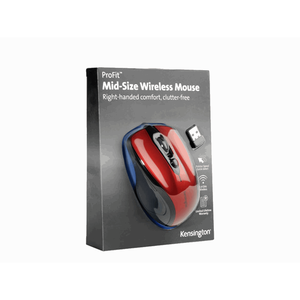 ProFitMid Wireless Ruby Red Mouse