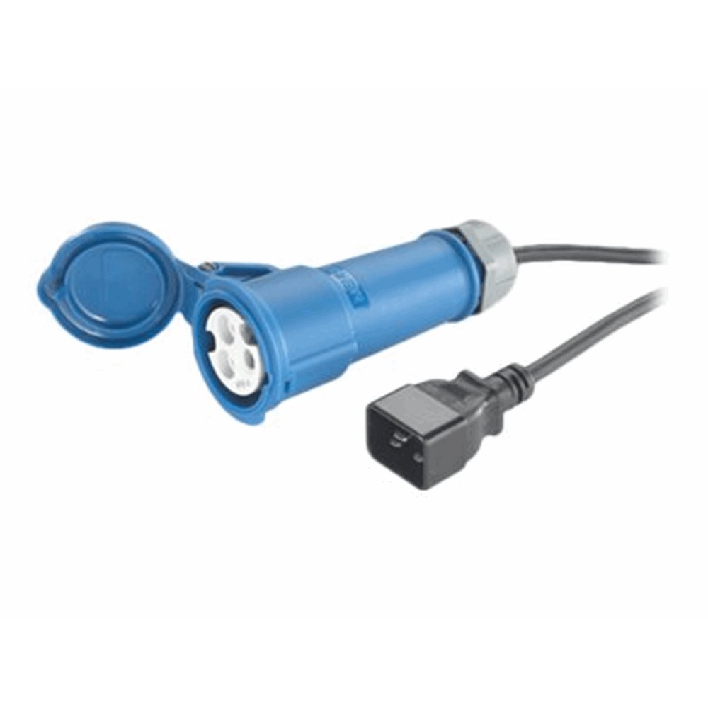 Pwr Cord 16A 230V C20 to IEC 309F