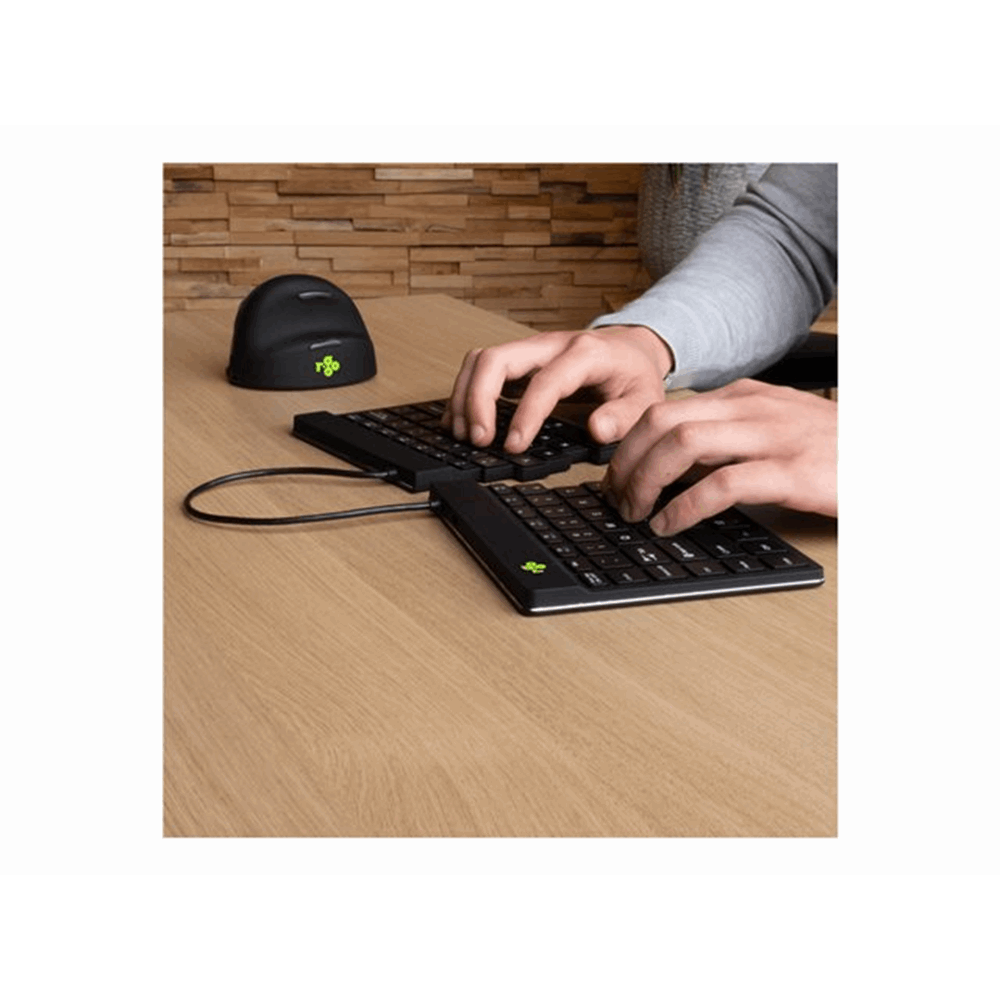 R-Go Split Break ergonomic keyboard QWER