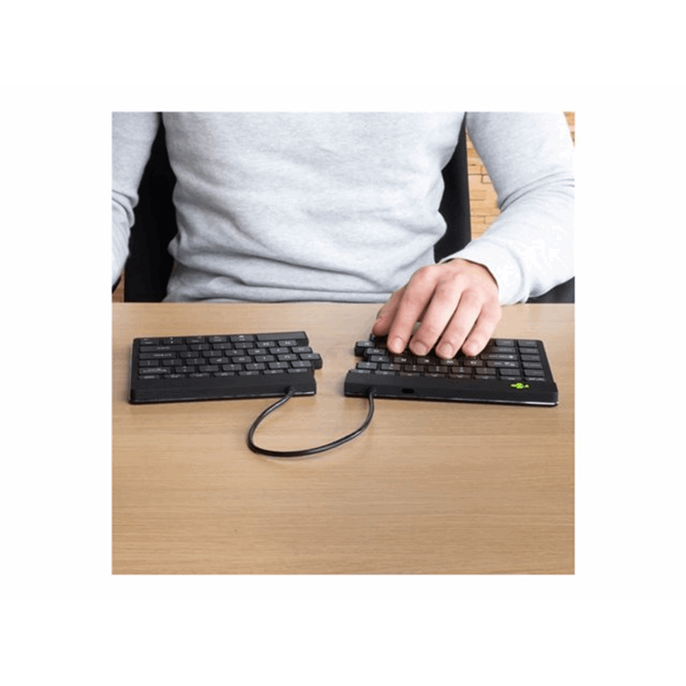 R-Go Split Break ergonomic keyboard QWER