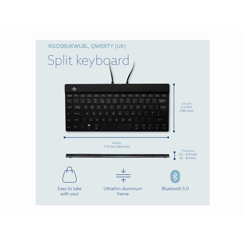 R-Go Split Break keyboard QWERTY (UK)