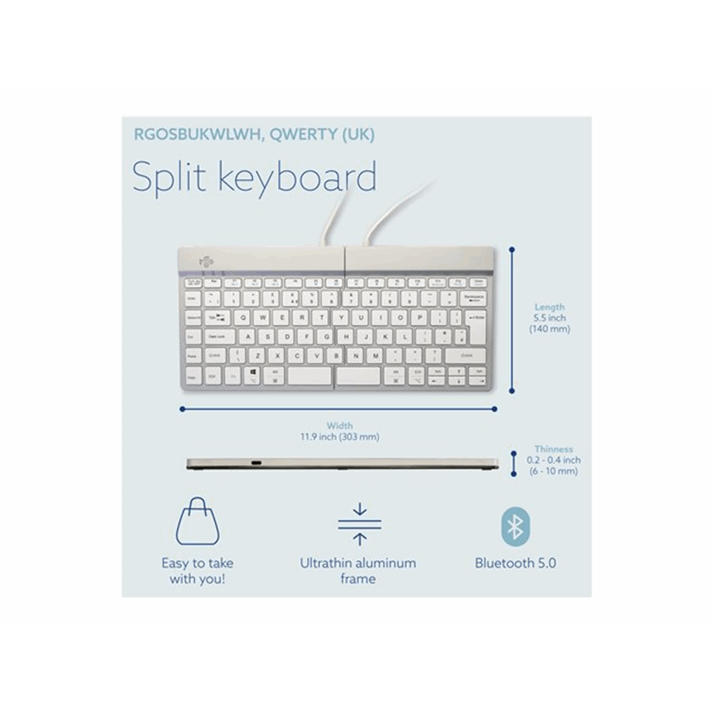 R-Go Split Break keyboard QWERTY (UK)