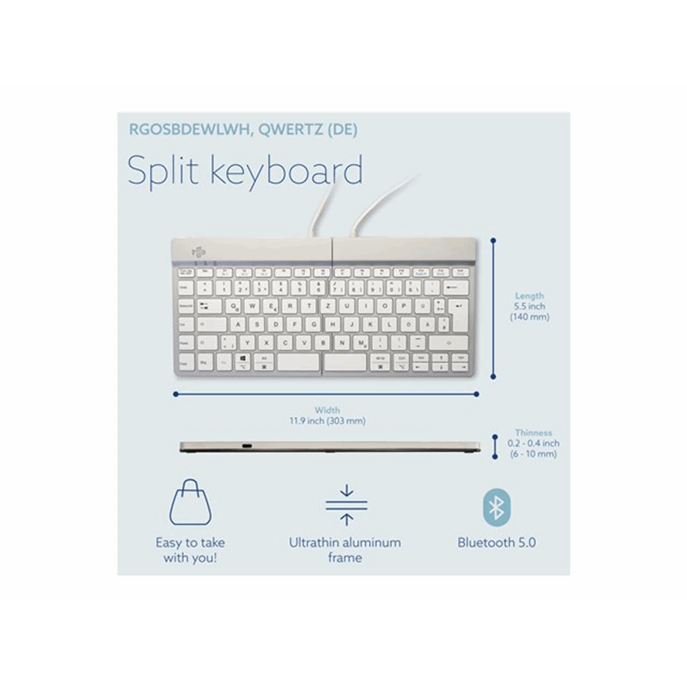 R-Go Split Break keyboard QWERTZ (DE)