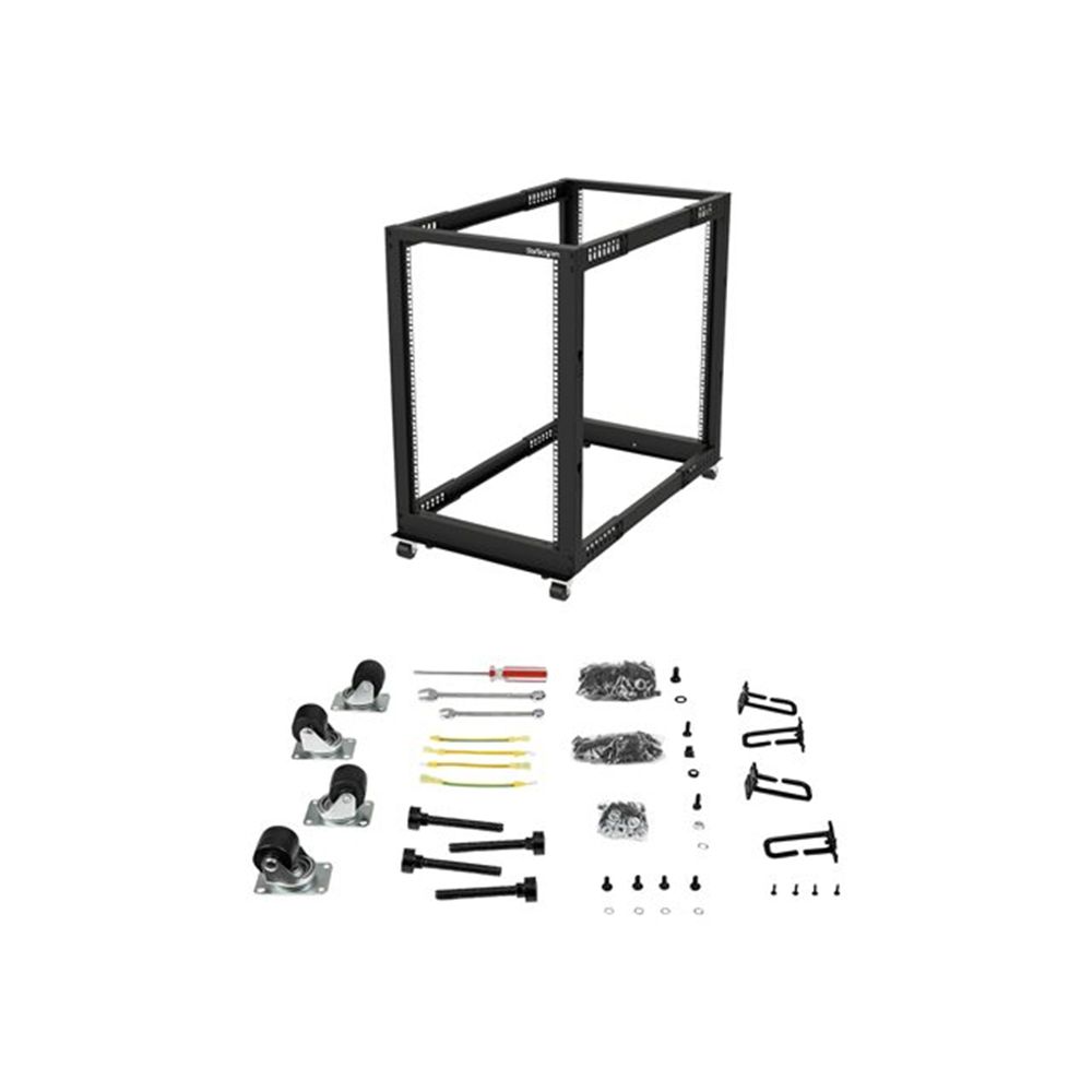 Rack - 18U Open Frame - 22-40 in. Depth