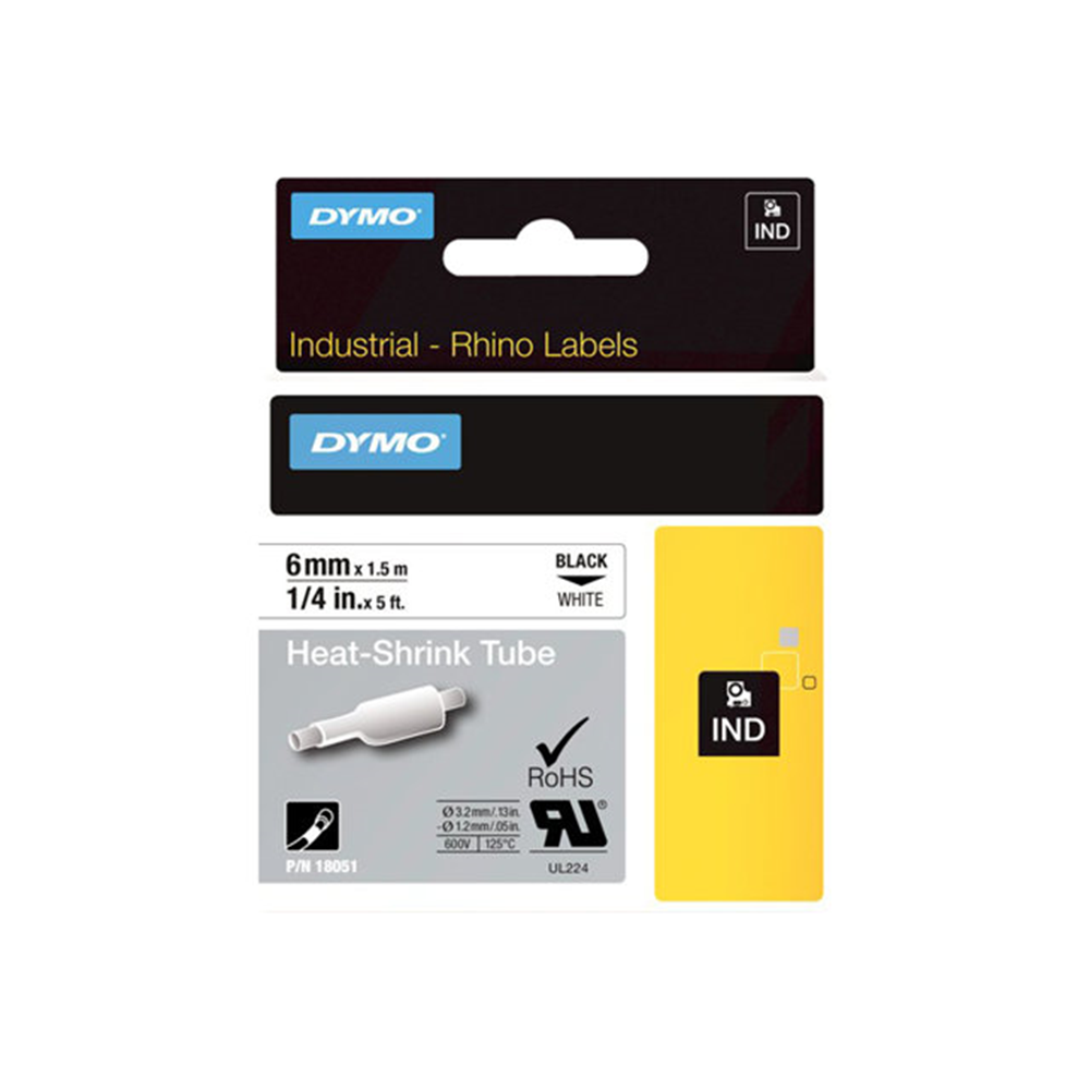 Rhino tape shrinkable hose 6mm white