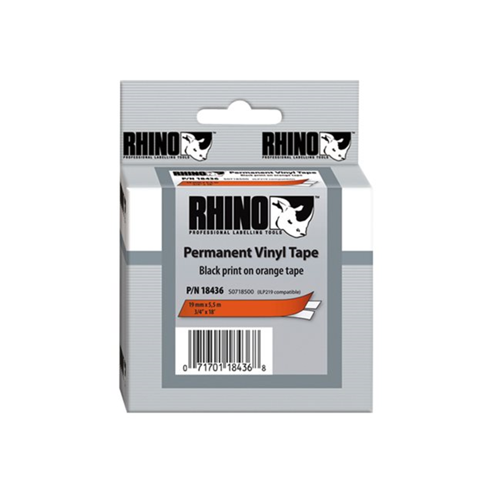 RHINO TAPE VINYL 19MM ORANJE