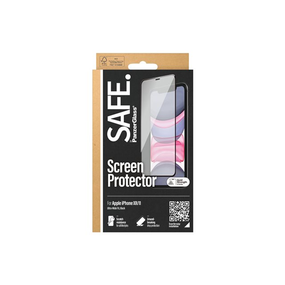 SAFE. by PanzerGlass - schermbeschermer voor mobiele telefoon - rand naar rand