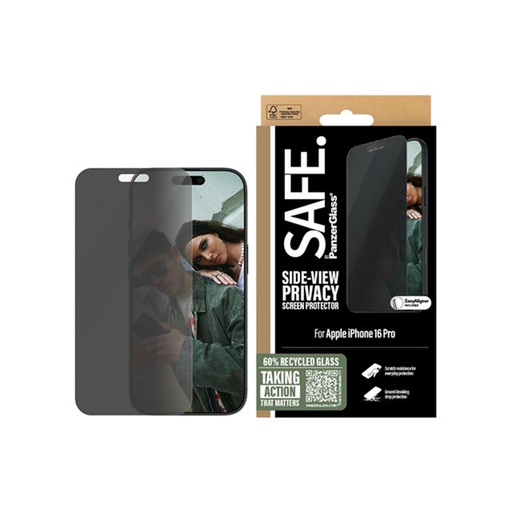 SAFE. by PanzerGlass - schermbeschermer voor mobiele telefoon - ultrabrede pasvorm