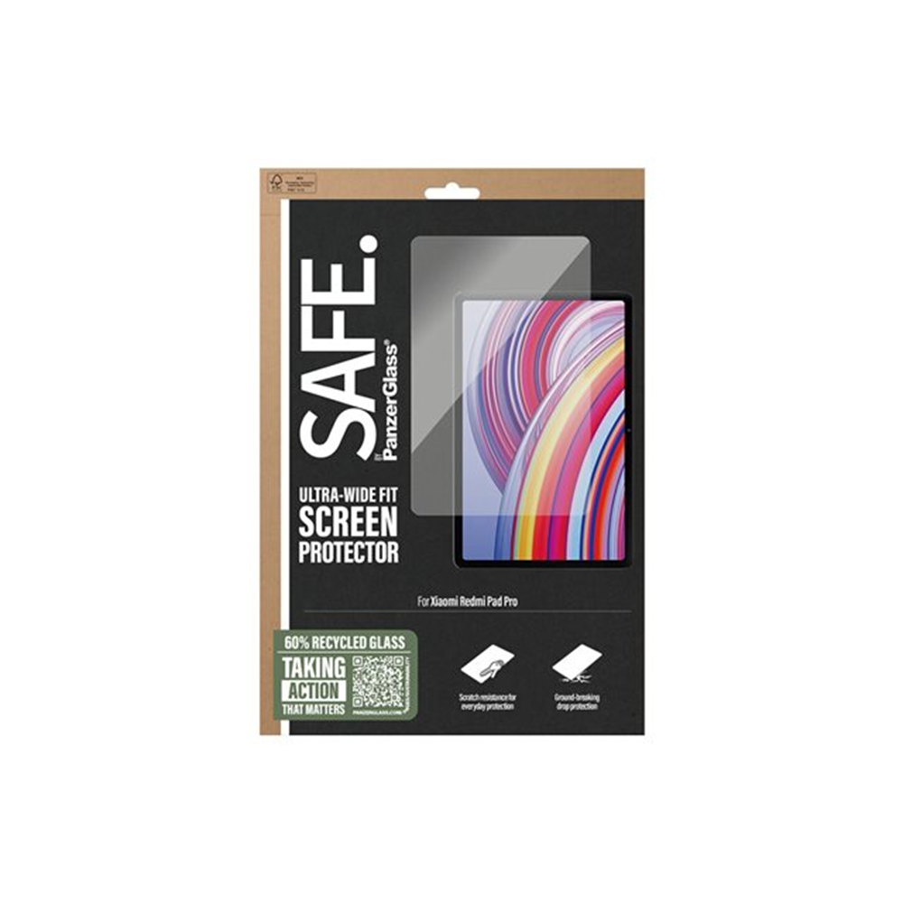 SAFE. by PanzerGlass - schermbeschermer voor tablet - ultrabrede pasvorm SAFE. by PanzerGlass - schermbeschermer voor tablet - ultrabrede pasvorm