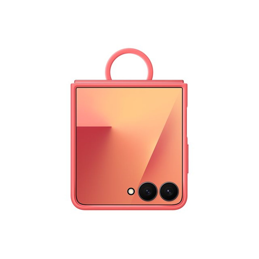 Samsung Flip7 Ring Case Silicone Black